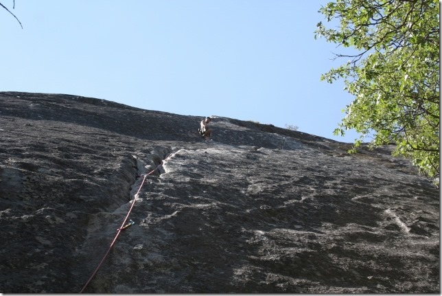 Swan Slab: Aid Route 5.11b