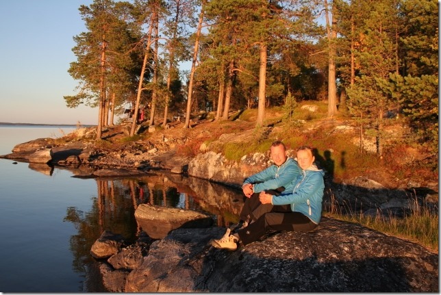 Inari järv kajakiga Inari järv kajakiga