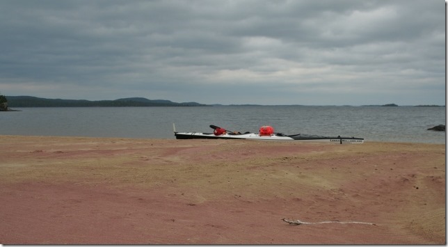 Inari järv kajakiga Inari järv kajakiga