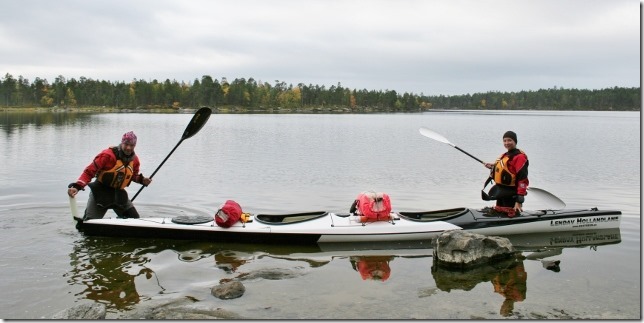 Inari järv kajakiga Inari järv kajakiga